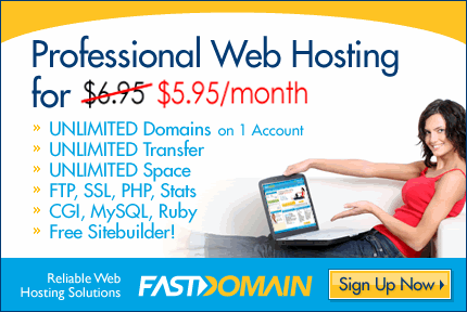 fastdomain美国虚拟主机-$5.95/月-无限空间/无限流量/一个免费域名