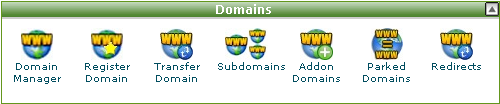 hostmonster cpanel domains cPanel域名管理