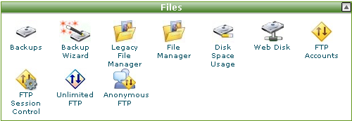 hostmonster cpanel files cPanel FTP帐号设置