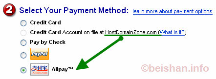 HostDomainZone支持支付宝购买主机和域名